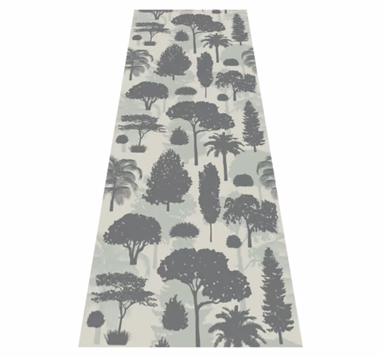 Vinyl tapijt slaapkamer nordic stijl boompatronen - TenStickers