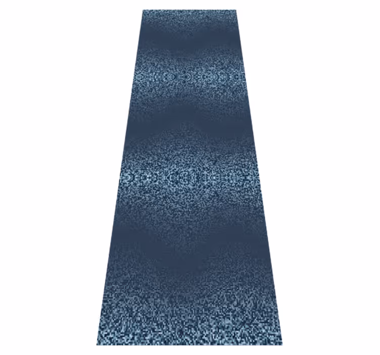 Vinyl tapijt slaapkamer retro blauw vierkant stippen ontwerp - TenStickers