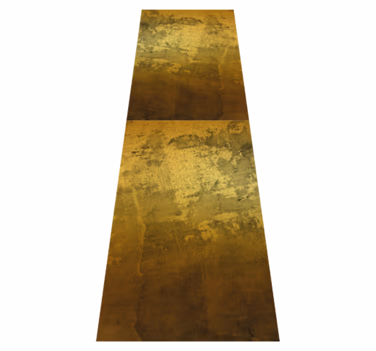 Vinyl tapijt slaapkamer retro rauw gouden patroon - TenStickers