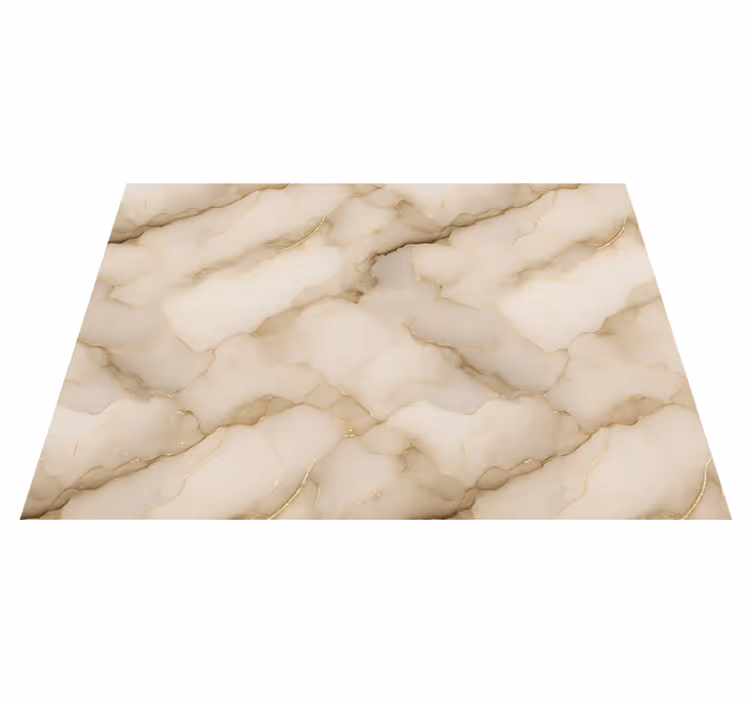 Vinyl tapijt slaapkamer luxe wit en goud marmer - TenStickers