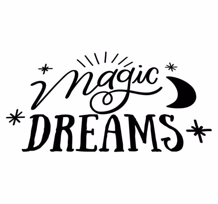 Vinyl tapijt slaapkamer magic dreams - TenStickers