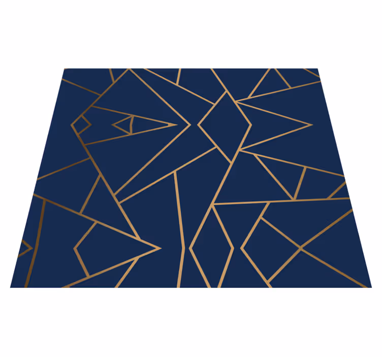 Vinyl tapijt kantoor geometrische vormen - TenStickers