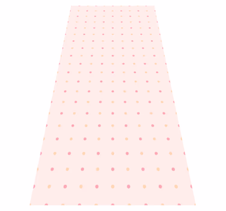 Vinyl tapijt slaapkamer stippen roze roos - TenStickers