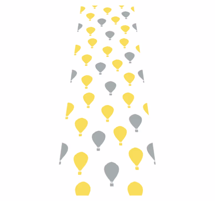 Vinyl tapijt slaapkamer pantone luchtballon - TenStickers