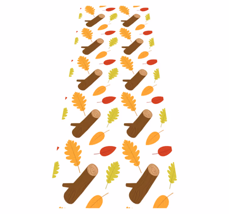 Vinyl tapijt slaapkamer met kleurrijke bomen - TenStickers