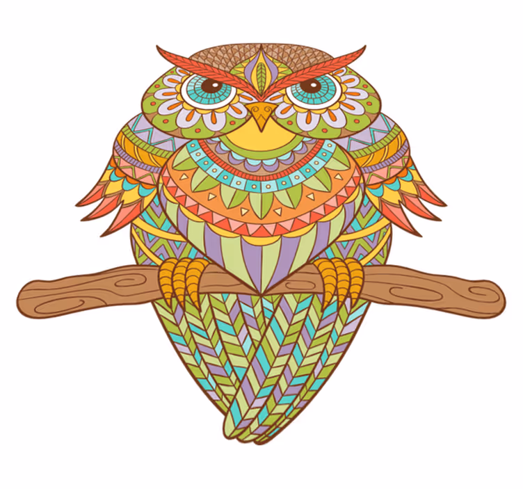Vinyl tapijt slaapkamer ave huichol - TenStickers