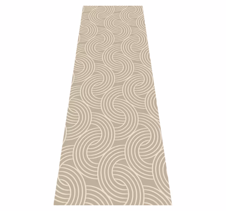 Vinyl tapijt scandinavisch minimalistisch beige patroon - TenStickers