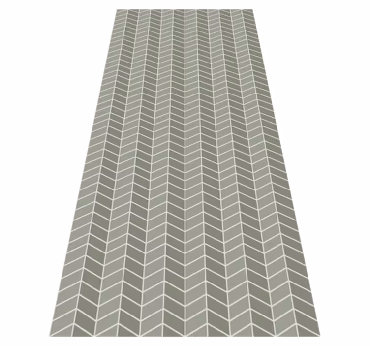 Vinyl tapijt scandinavisch pastelgroen verticaal patroon - TenStickers