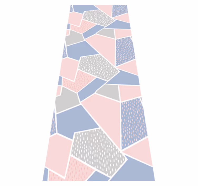 Vinyl tapijt scandinavisch geometrische zachte pastels - TenStickers