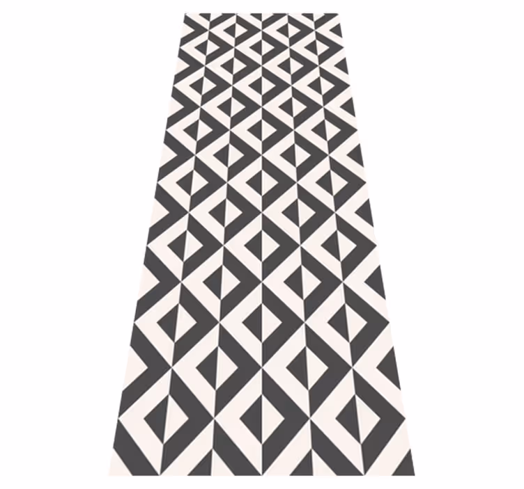 Vinyl tapijt scandinavisch geometrisch mono - TenStickers