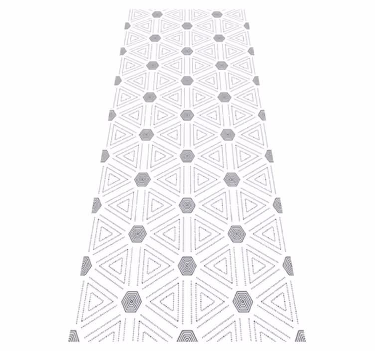 Vinyl tapijt scandinavisch geometrische driehoeken - TenStickers