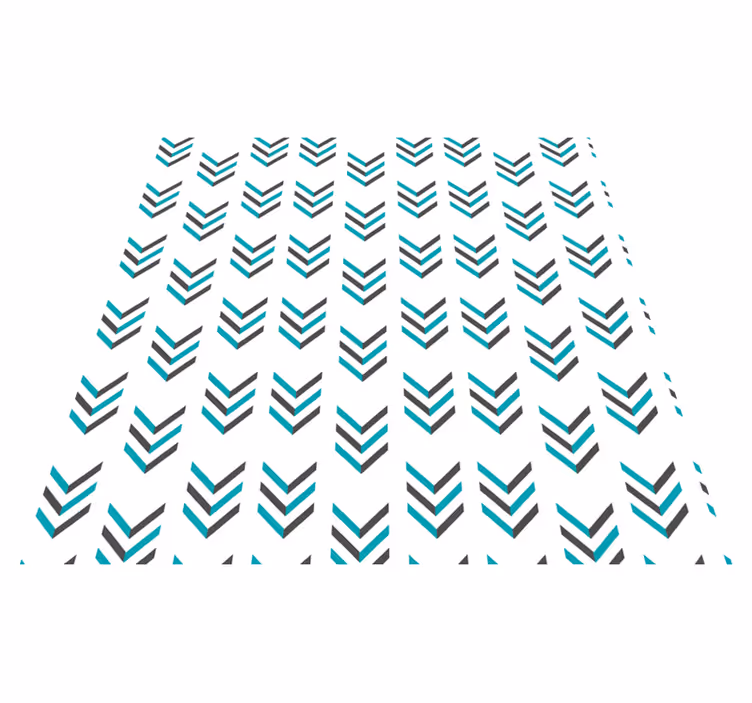 Vinyl tapijt scandinavisch blauwe pijlen - TenStickers