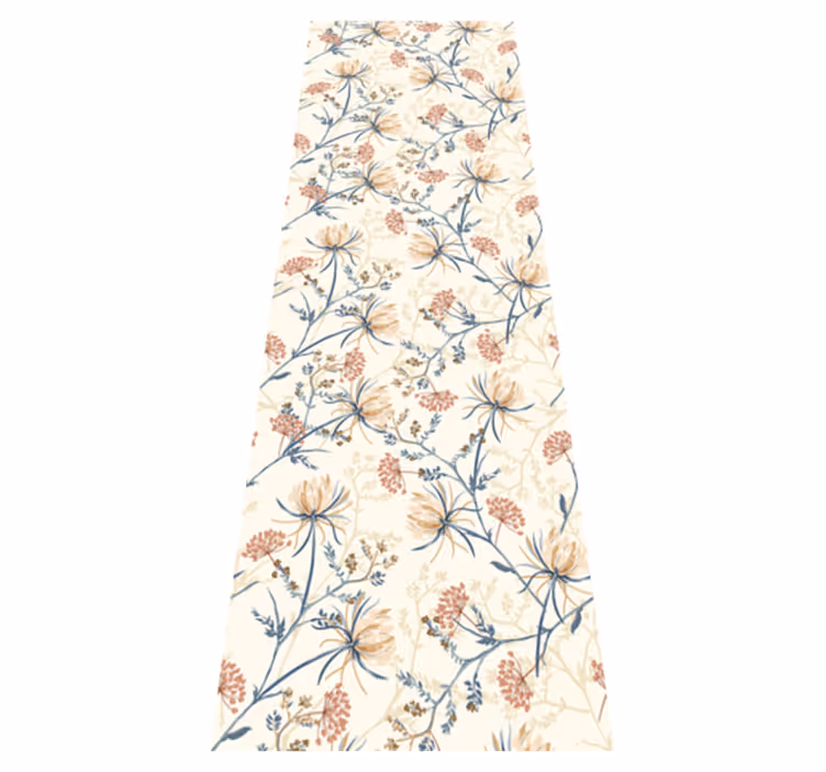 Vinyl tapijt natuur vintage bloemenprint - TenStickers
