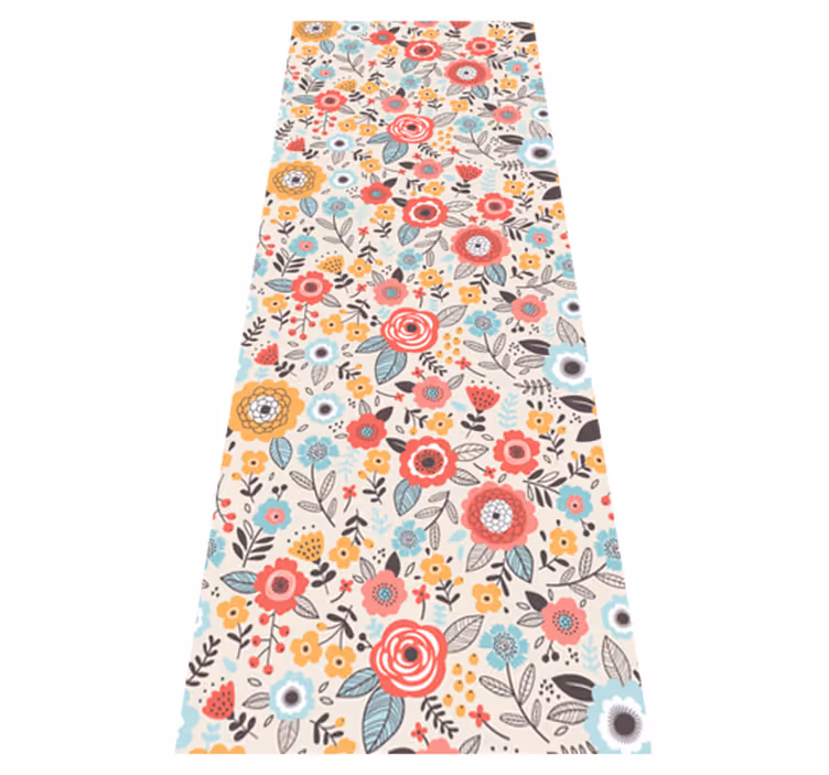 Vinyl tapijt natuur bloemenprint 'ditsy' - TenStickers