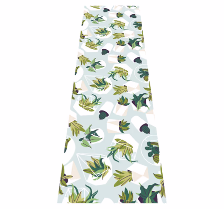 Vinyl tapijt natuur groene cactus - TenStickers