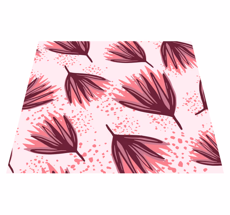 Vinyl tapijt natuur abstract lotus patroon - TenStickers