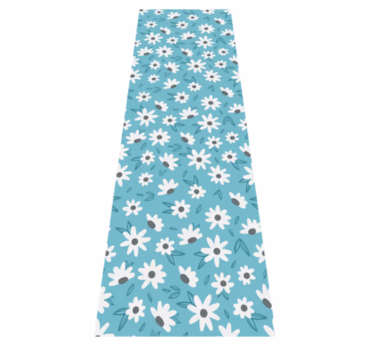 Vinyl tapijt natuur granny chic bloemen - TenStickers