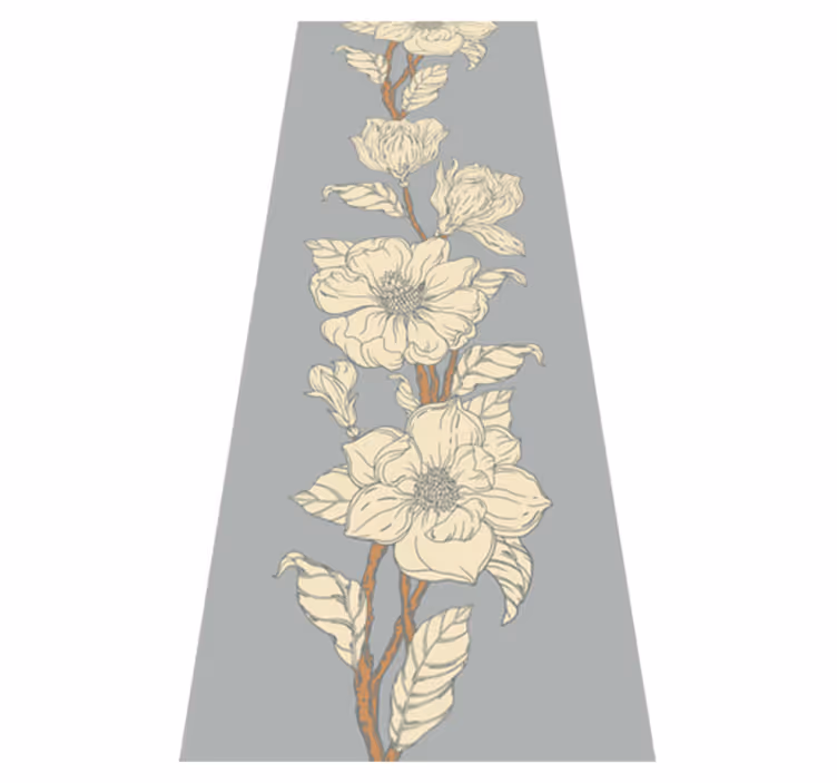 Vinyl tapijt natuur nostalgische magnolia stijl - TenStickers