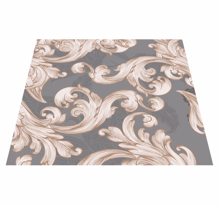 Vinyl tapijt antiek wallpaper belle grise - TenStickers