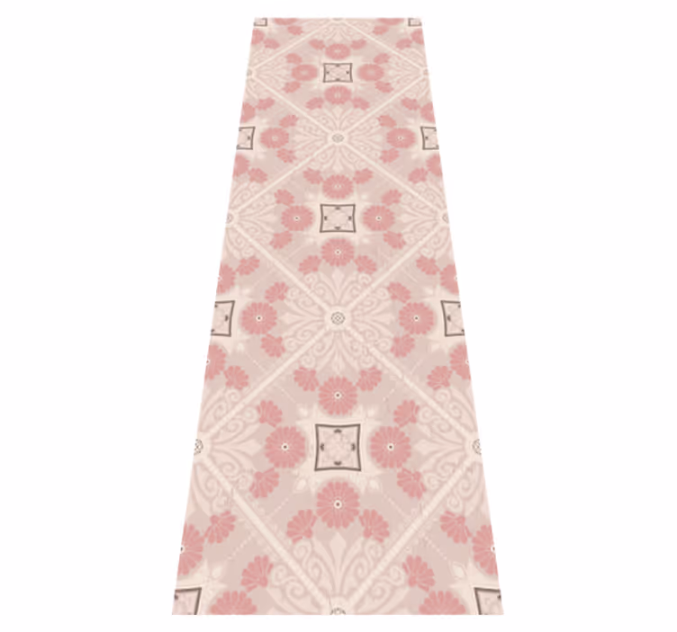 Vinyl tapijt antiek pastel vintage patroon - TenStickers