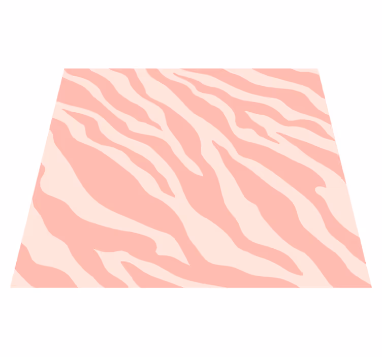 Dieren vinyl tapijt roze zebra print - TenStickers