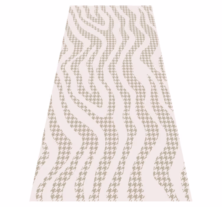 Dieren vinyl tapijt beige onregelmatig zebrapatroon - TenStickers