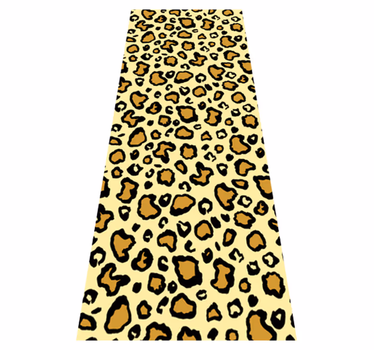 Dieren vinyl tapijt luipaardprint klassiek patroon - TenStickers
