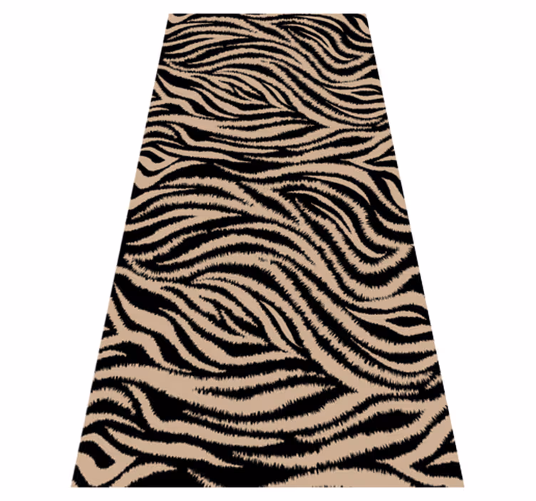 Dieren vinyl tapijt met zebrapatroon - TenStickers
