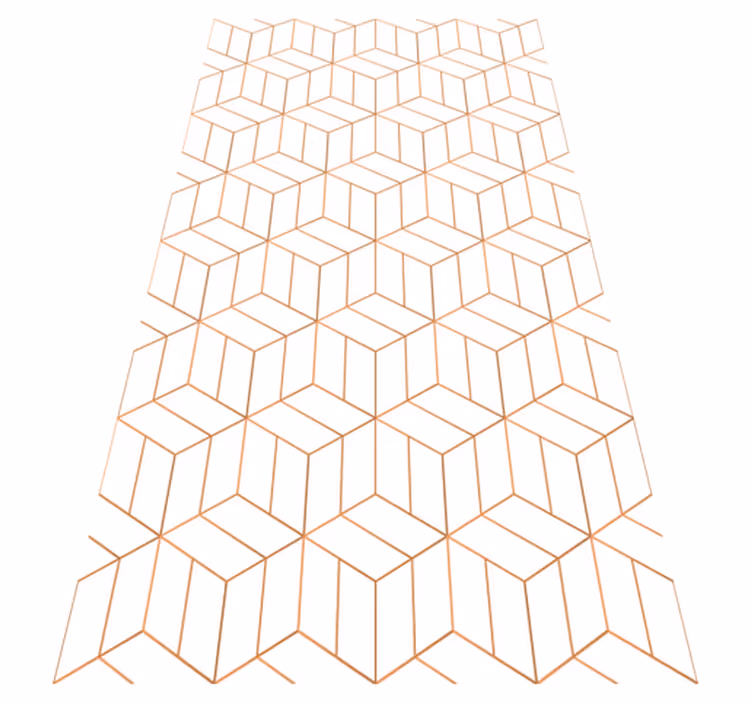 Vinyl tapijt modern moderne verschillende octagons - TenStickers