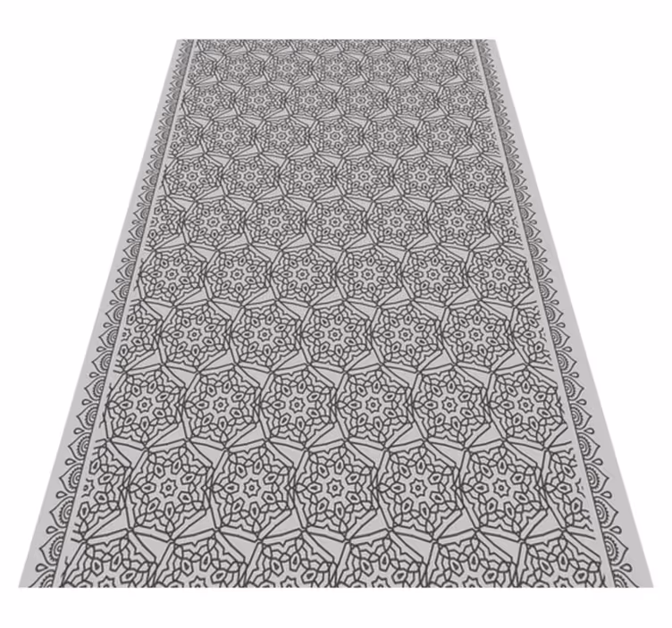 Vinyl tapijt met textuur abstract arabisch tegelpatroon - TenStickers
