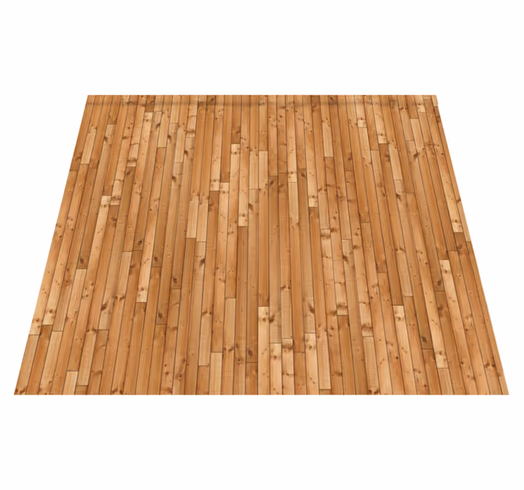 Vinyl tapijt met textuur vintage verticale dennenplanken - TenStickers