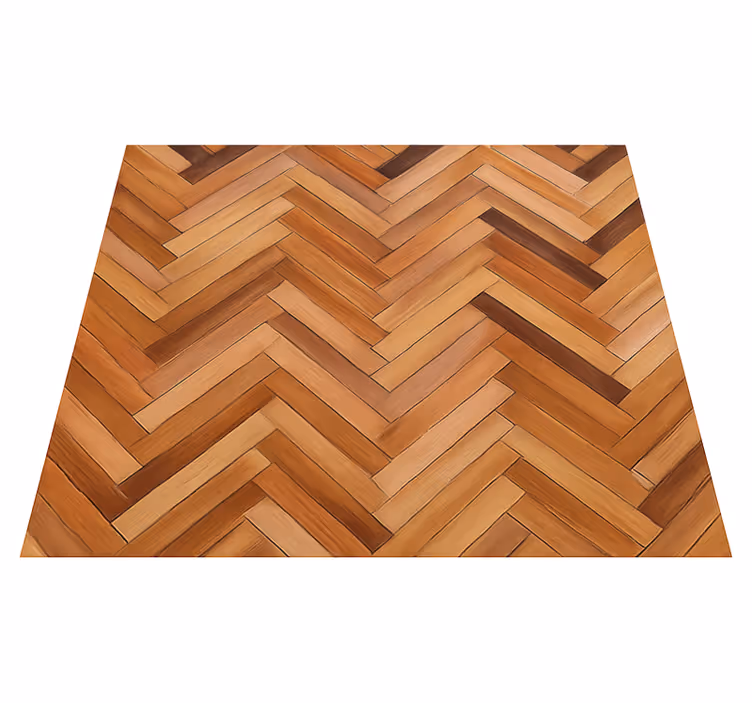 Vinyl tapijt met textuur eiken herringbone visgraat - TenStickers