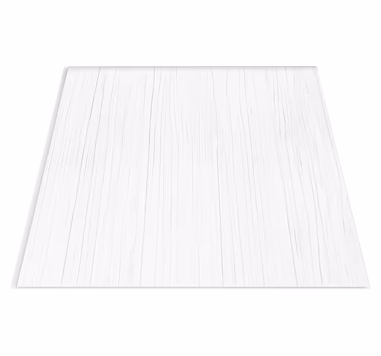 Vinyl tapijt met textuur pure wit verticale hout - TenStickers
