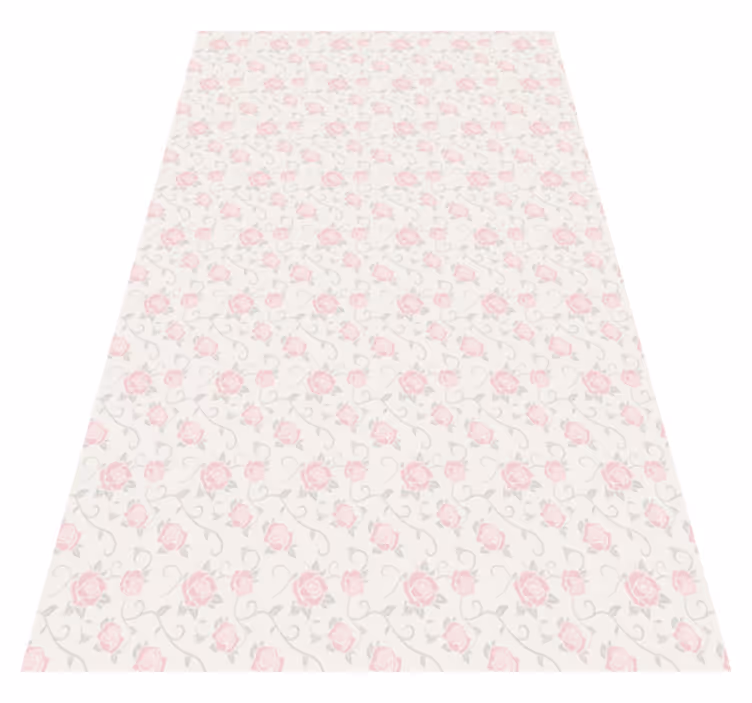 Vinyl tapijt antiek kleine bloemen vintage stijl - TenStickers