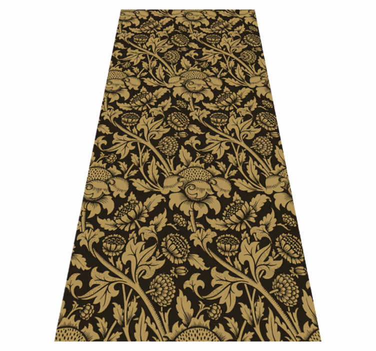 Vinyl tapijt antiek vintage frans bloemenpatroon - TenStickers