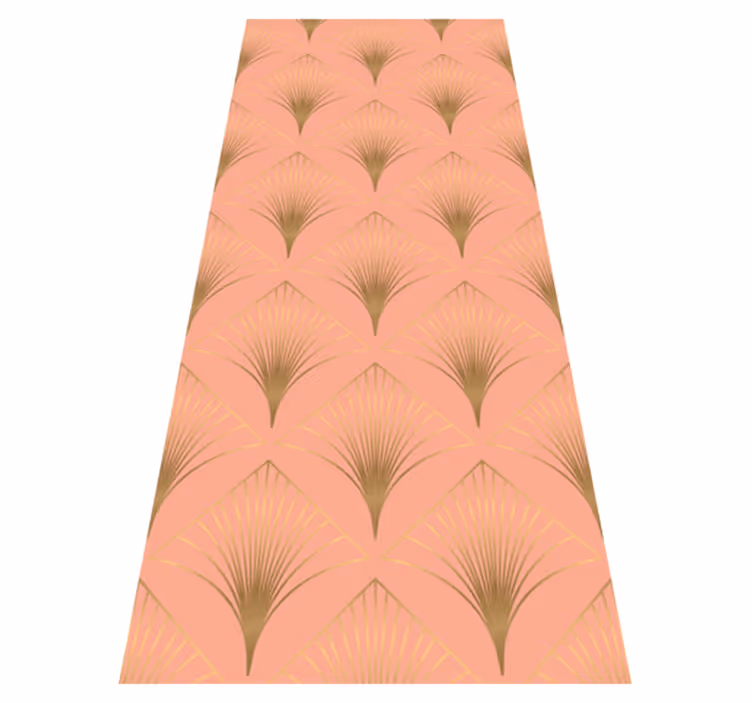 Vinyl tapijt antiek gouden pijl kunst decor patroon - TenStickers