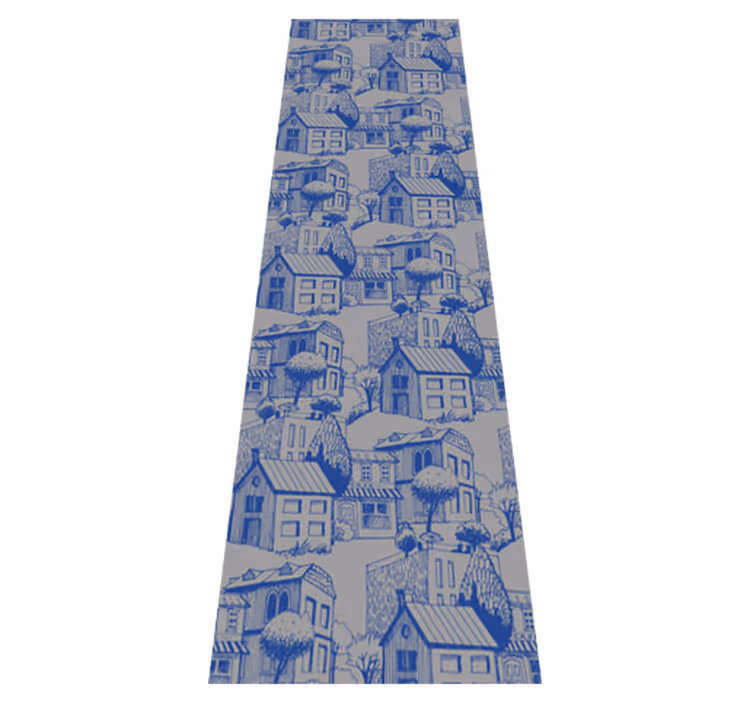 Vinyl tapijt antiek vintage gevels - TenStickers