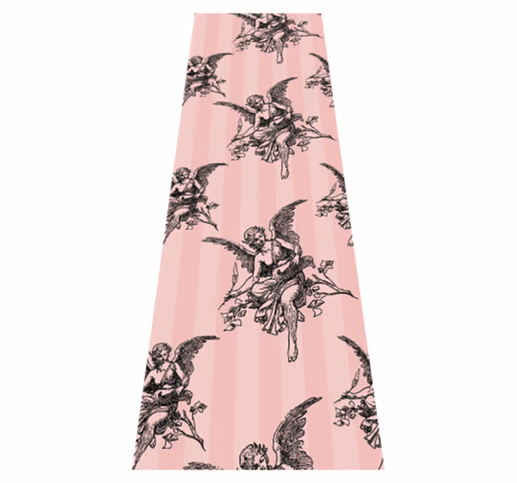 Vinyl tapijt antiek toile de jouy patroon ontwerp - TenStickers