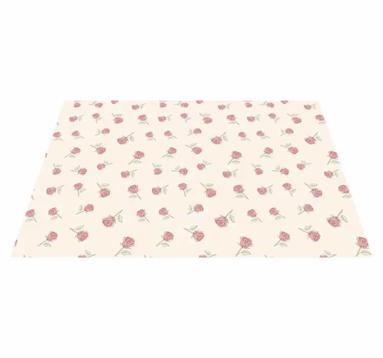 Vinyl tapijt antiek romantisch vintage rozenpatroon - TenStickers