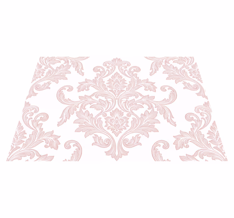 Vinyl tapijt antiek blush damast paisley - TenStickers