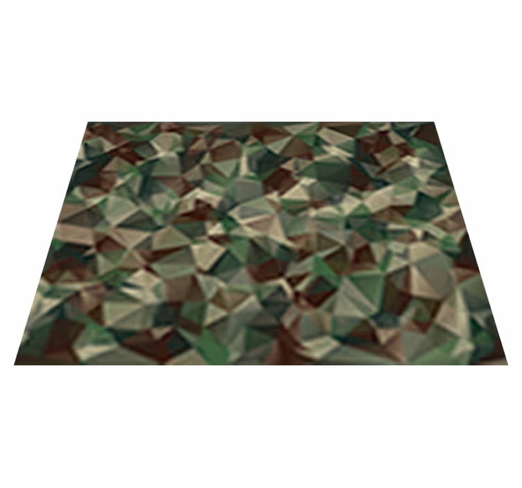 Vinyl tapijt met textuur camouflage ontwerp - TenStickers