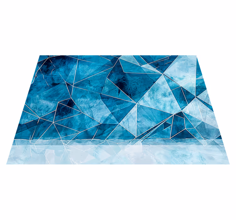 Vinyl tapijt met textuur gebroken azuur - TenStickers