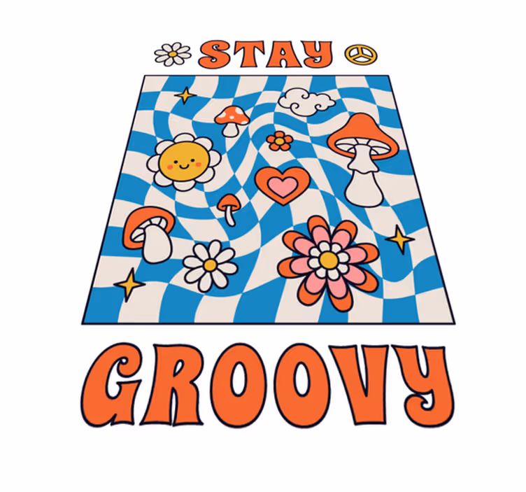 Vinyl tapijt zinnen en teksten blijf cool - TenStickers