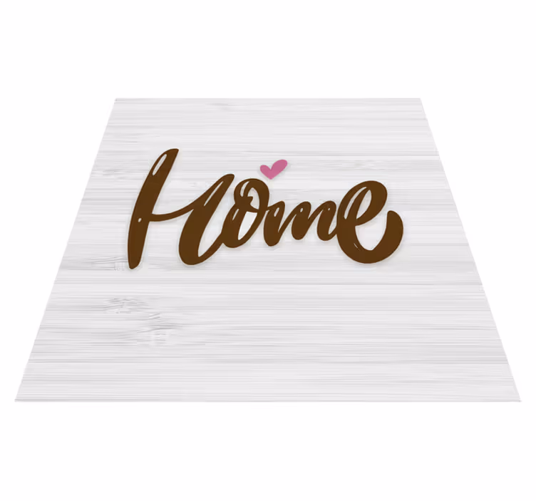 Vinyl tapijt zinnen en teksten vintage wit huis op plank - TenStickers