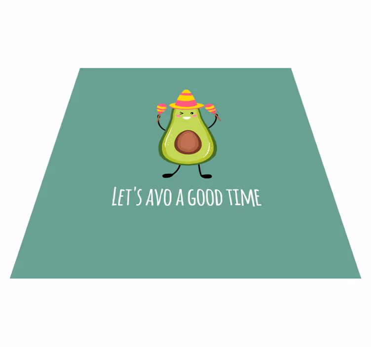 Vinyl tapijt zinnen en teksten grappige avocado quote - TenStickers