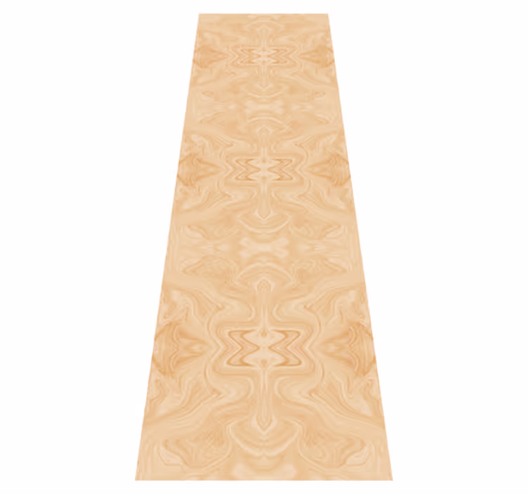 Vinyl tapijt met textuur beige japandi patroon stijl - TenStickers