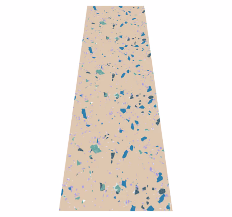 Vinyl tapijt met textuur kleurrijke terrazzo steen - TenStickers
