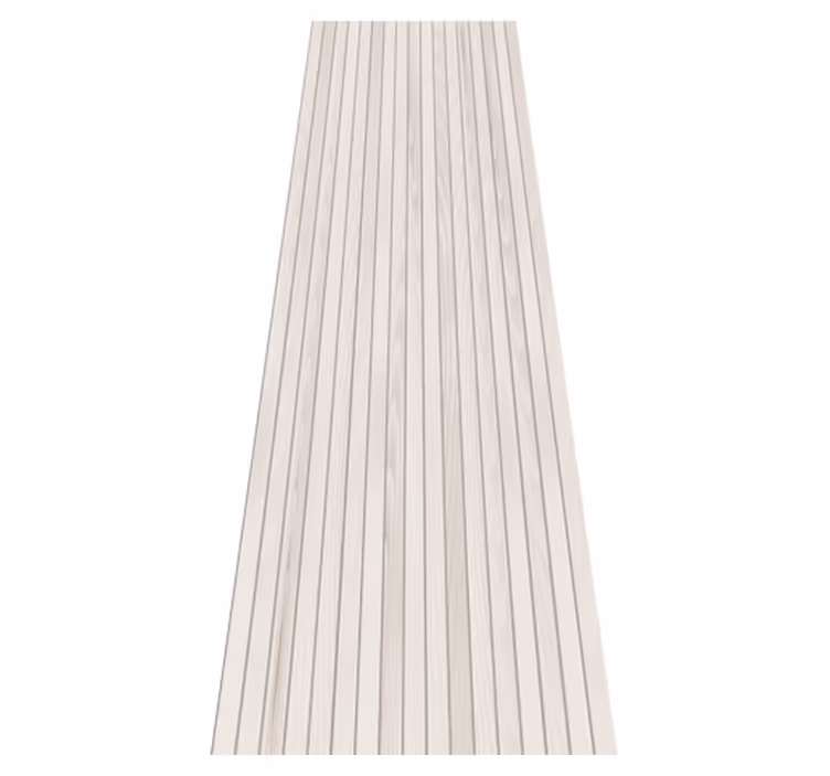 Vinyl tapijt met textuur ruwe verticale beige houten planken - TenStickers