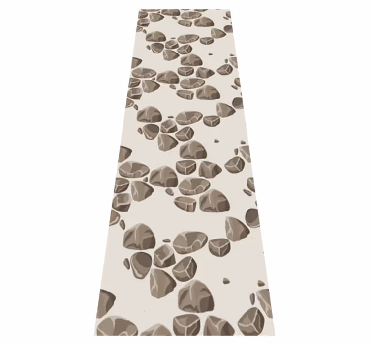 Vinyl tapijt met textuur versleten moderne rustieke stenen - TenStickers