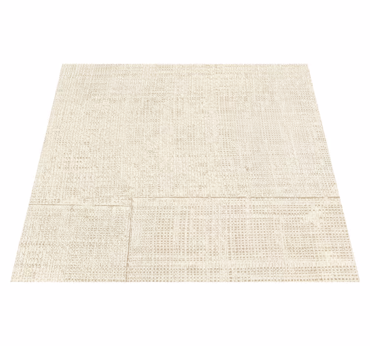Vinyl tapijt met textuur beige raffia - TenStickers